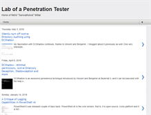 Tablet Screenshot of labofapenetrationtester.com